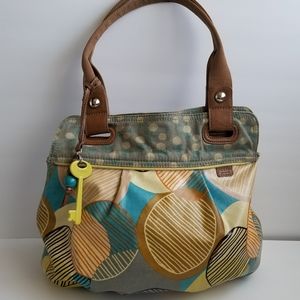 Fossil canvas hobos bag.